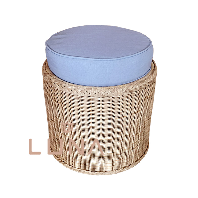 Rattan storage online footstool